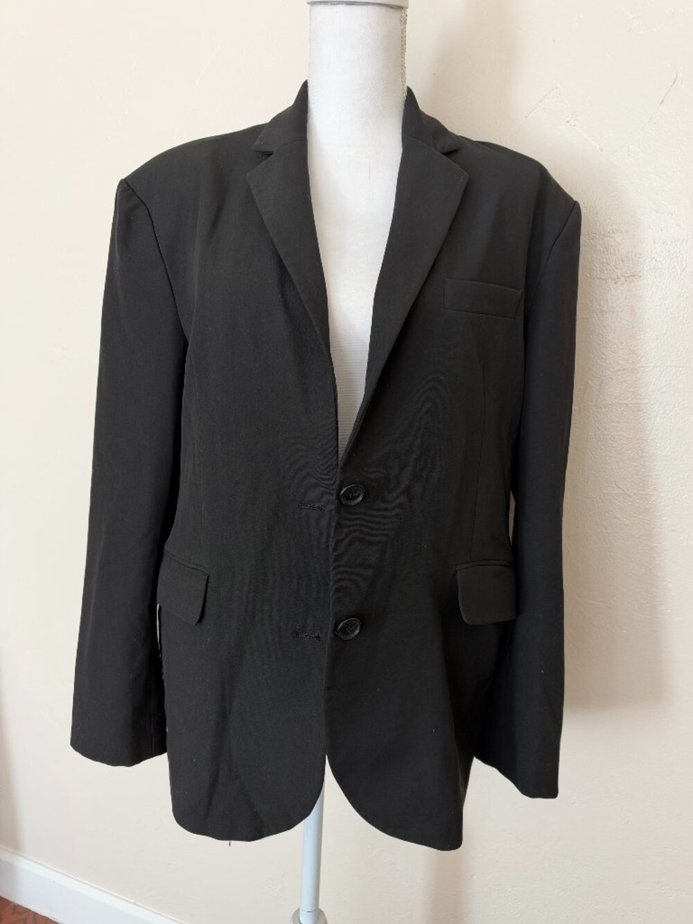 Djerf Avenue Black Oversized Blazer — Small